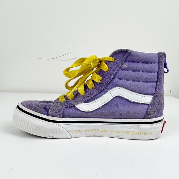 Vans x The Simpsons Sk8-Hi Lisa Simpson For President Size 12.5 kids - Picture 5 of 12